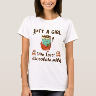 Fantastisk chokladdesign för flickor i choklad mj t shirt