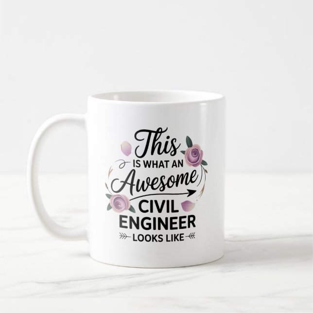 Fantastisk Civil Ingenjör Gift for Women Engineeri Kaffemugg (Vänster)