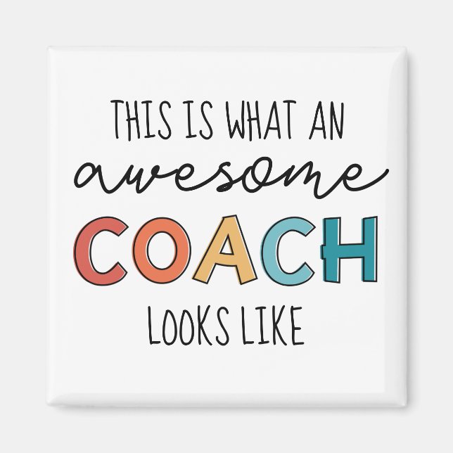 Fantastisk Coach | Bästa träning någonsin | Funny  Magnet (Framsidan)
