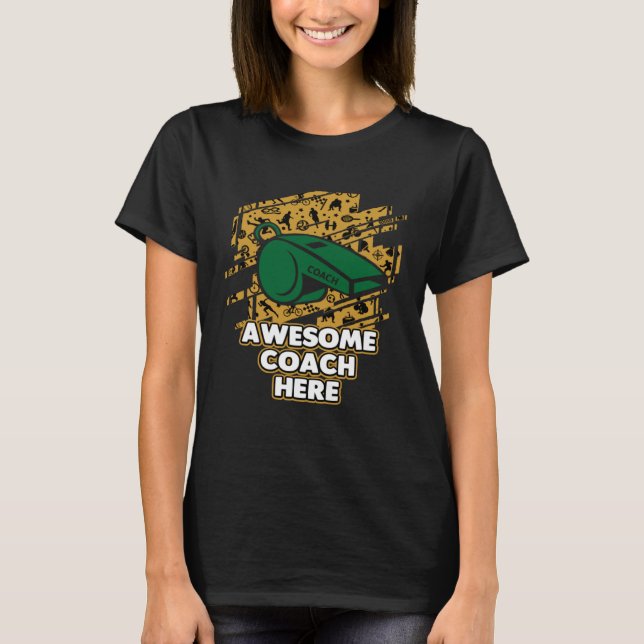 Fantastisk Coach hit Tränar Mentor Humor Player T Shirt (Framsida)