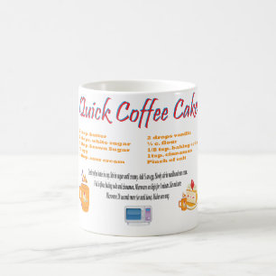 Fantastisk Coffee Cake Funny Recipe Mugg