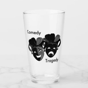 Fantastisk Comedy and Tragedy Theater Jester Masks Glaskopp