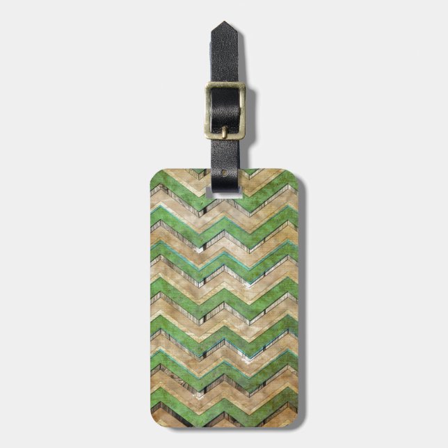Fantastisk coola chevron zigzag mönster bagagebricka (Vertikal Framsida)