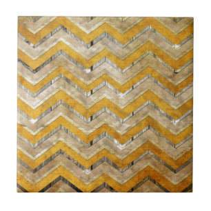 Fantastisk coola chevron zigzag mönster trämarmo kakelplatta