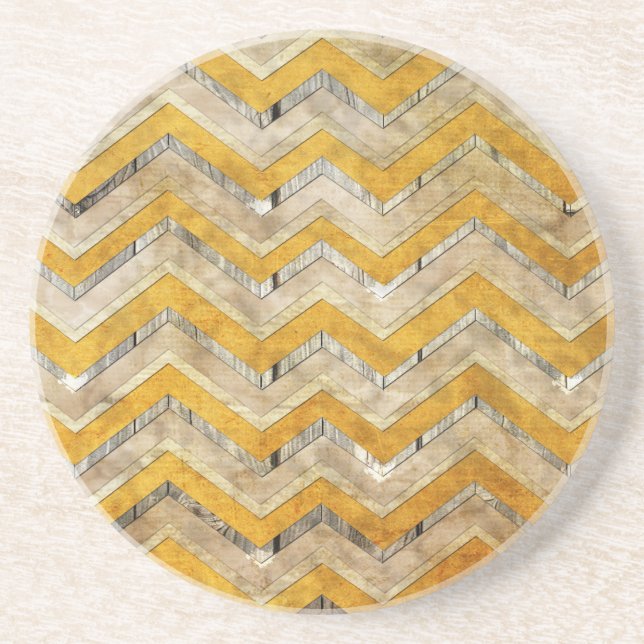 Fantastisk coola chevron zigzag mönster trämarmor underlägg sandsten (Framsidan)