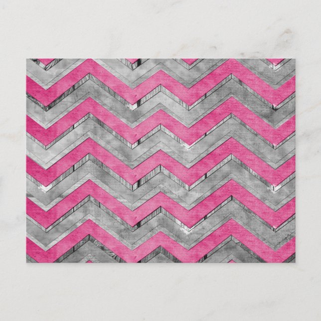 Fantastisk coola chevron zigzag mönster vykort (Framsida)