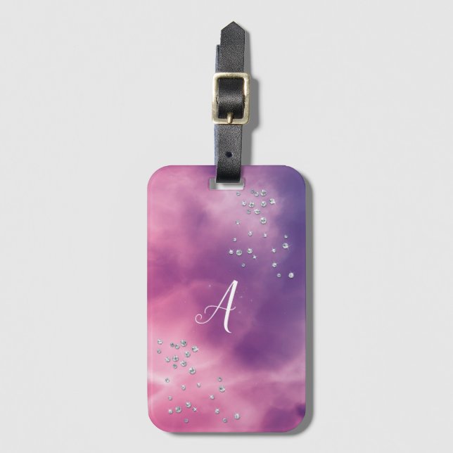 Fantastisk, Coola, Galaxy Sparkly Bagagebricka (Framsida vertikal)