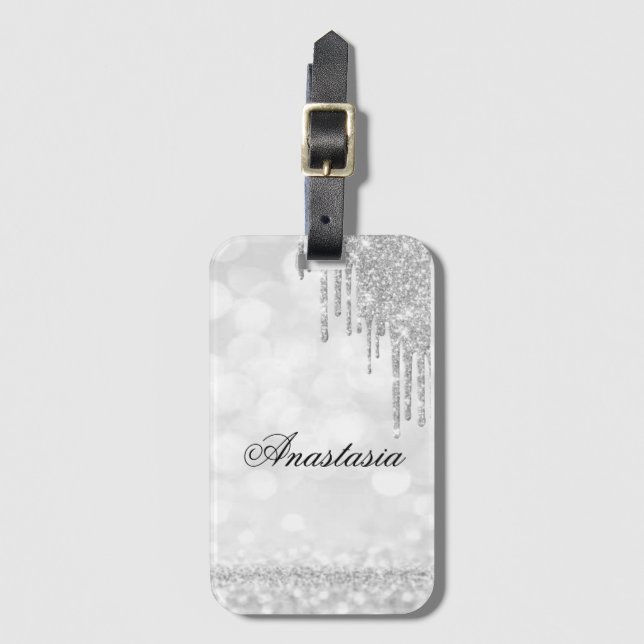 Fantastisk, Coola, Silver Sparkly Bagagebricka (Framsida vertikal)