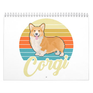 Fantastisk Corgi 1970-talets Vintage Retro Kalender