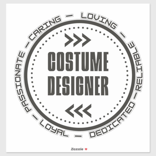 Fantastisk Costume Designer Klistermärken (Ark)