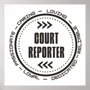 Fantastisk Court Reporter Poster