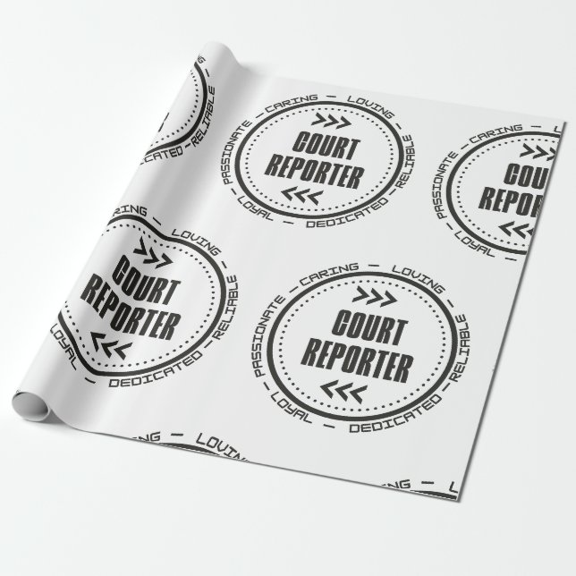 Fantastisk Court Reporter Presentpapper (Utrullad)