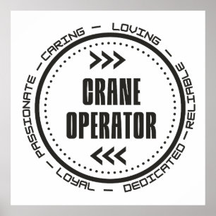 Fantastisk Crane operator Poster