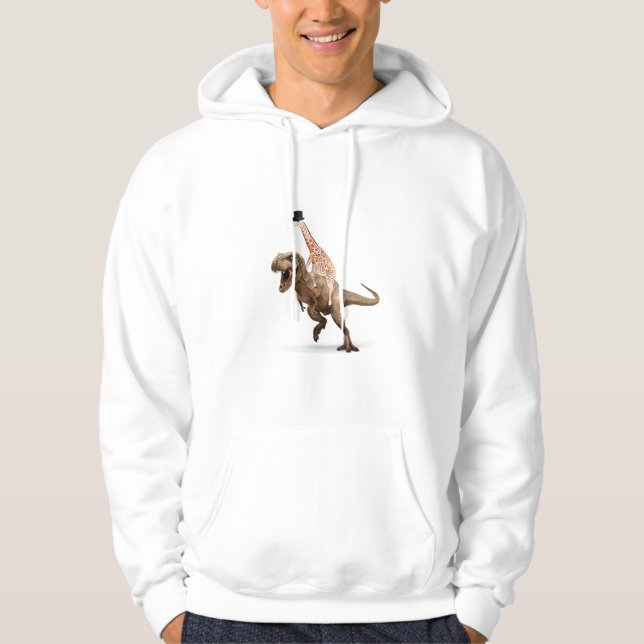 Fantastisk Crazy Giraffe Top hat T-Rex - Manar_Wom Hoodie (Framsida)