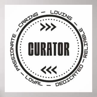 Fantastisk Curator Poster