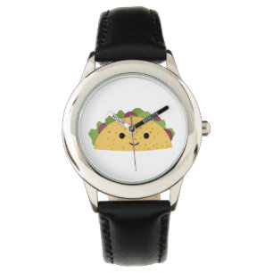 Fantastisk Cute Tecknad Kawaii Smiling Taco Armbandsur