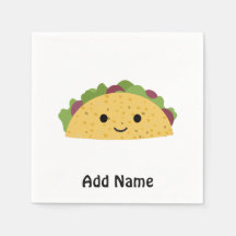 Fantastisk Cute Tecknad Kawaii Smiling Taco
