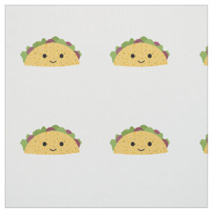 Fantastisk Cute Tecknad Kawaii Smiling Taco Tyg