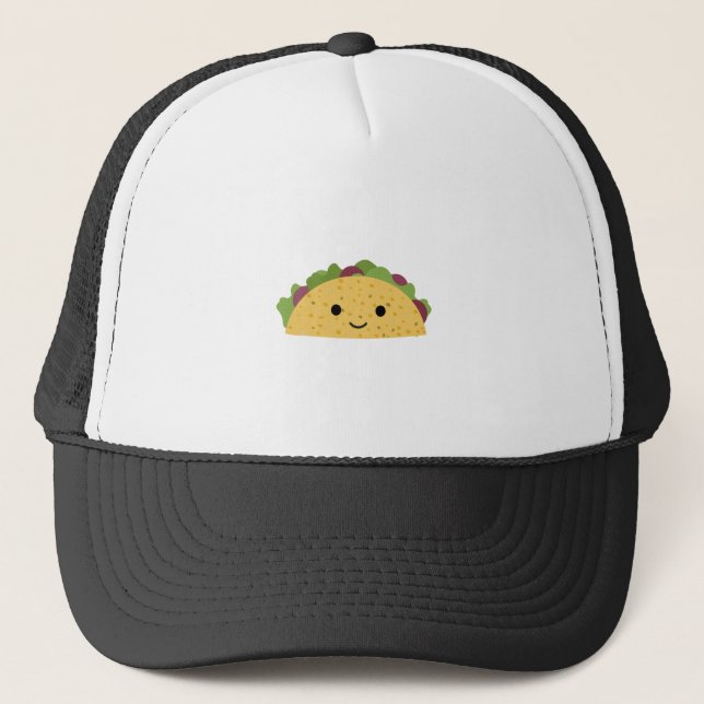 Fantastisk Cute Tecknad kawaii Taco Keps (Framsida)