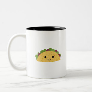 Fantastisk Cute Tecknad kawaii Taco Två-Tonad Mugg