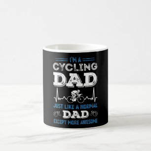 Fantastisk Cycling Pappa Funny Cyclist Gift Kaffemugg