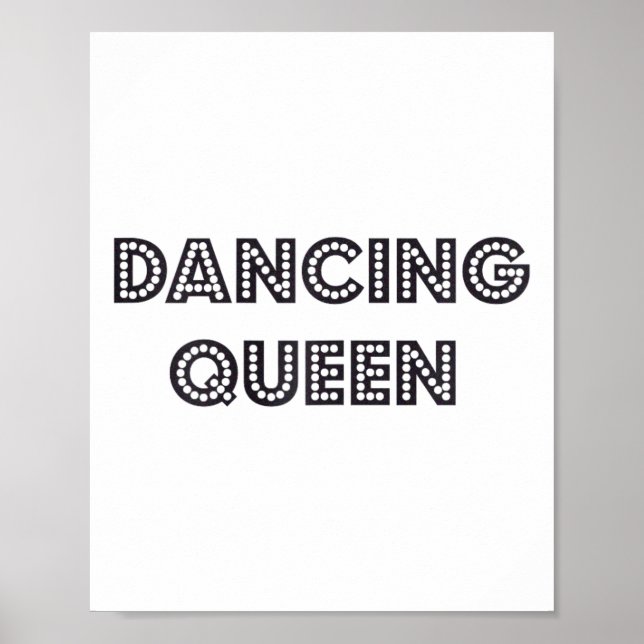 Fantastisk Dancing Queen 1970-talet Stil Gift Poster (Framsidan)