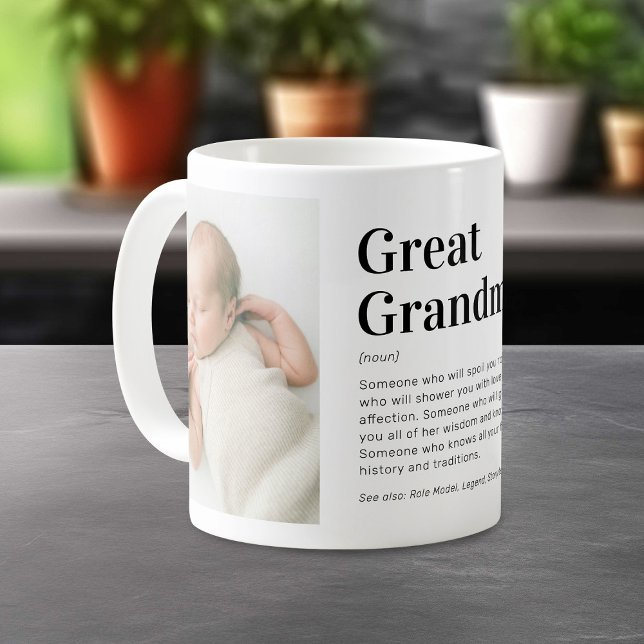 Fantastisk definition av mormor 2 Foto Kaffemugg (Skapare uppladdad)
