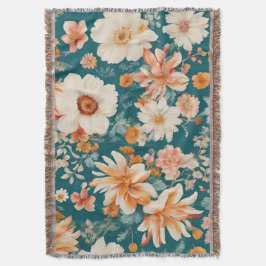 Fantastisk Delikat Flowers Filt