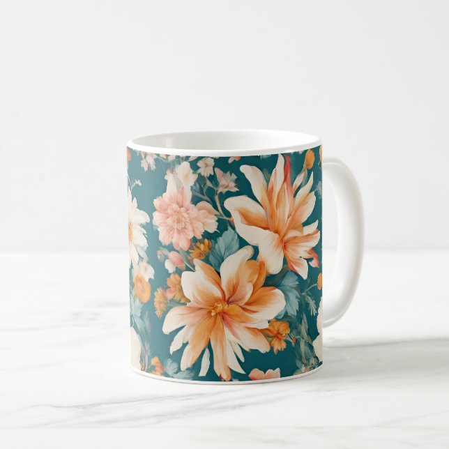 Fantastisk Delikat Flowers Kaffemugg (Framsida höger)