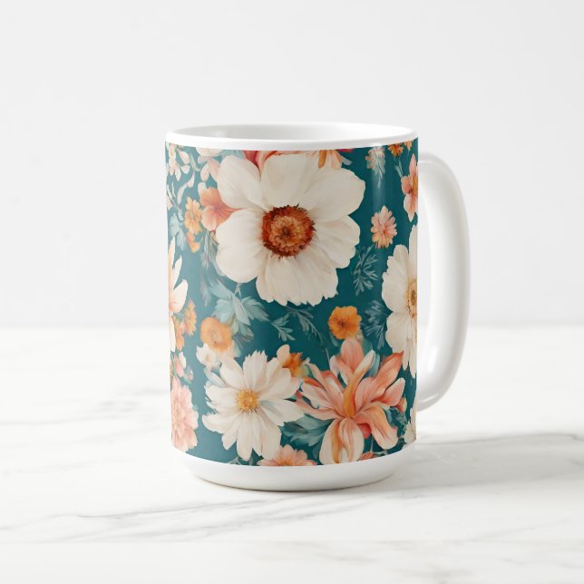 Fantastisk Delikat Flowers Kaffemugg (Framsida höger)