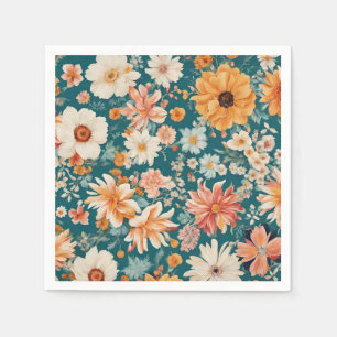 Fantastisk Delikat Flowers Pappersservett
