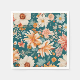 Fantastisk Delikat Flowers Pappersservett