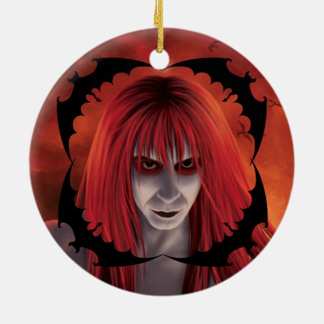 Fantastisk Demon Boy Ceramic Ornament (Baksidan)