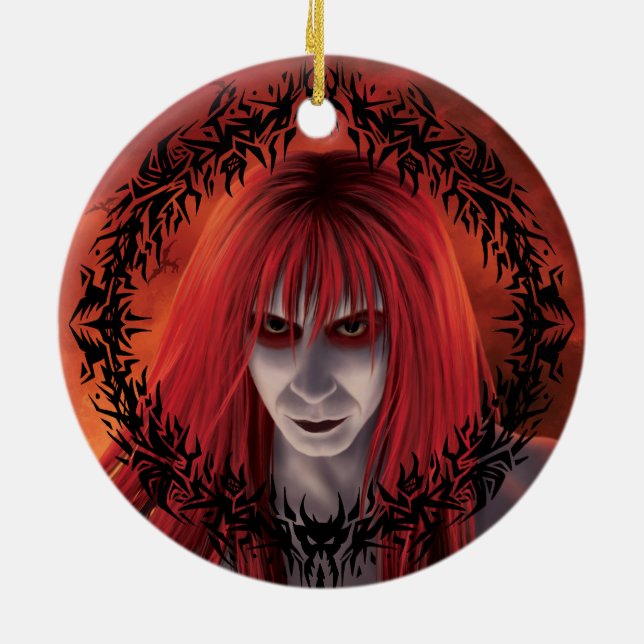 Fantastisk Demon Boy Ceramic Ornament (Baksidan)