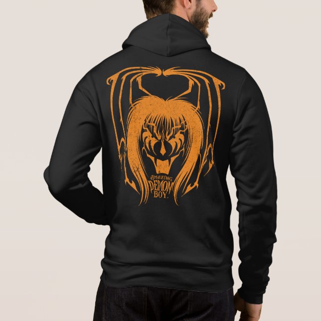 Fantastisk Demon Boy Halloween 2021 Hoodie T Shirt (Baksida)