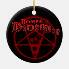 Fantastisk Demon Boy Pentagram Julgransprydnad Keramik