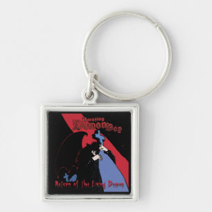 Fantastisk Demon Boy Retur från Demon Keychain Fyrkantig Silverfärgad Nyckelring