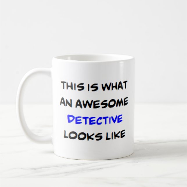 fantastisk detektiv kaffemugg (Vänster)