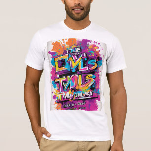 "Fantastisk DJ Logotyp with Colorful Paint Burst T Shirt