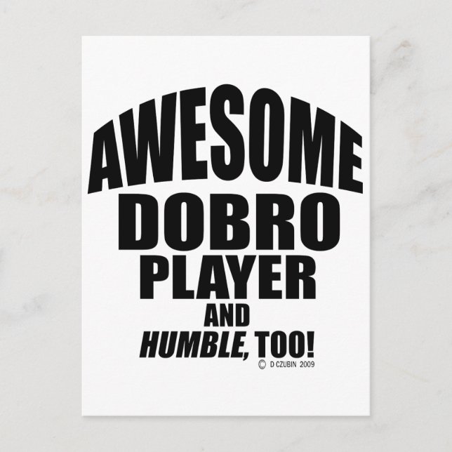 Fantastisk Dobro Player Vykort (Framsida)