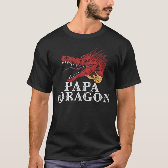 Fantastisk Dragon Farage Dragon Fantasy Pappa T Shirt (Framsida)