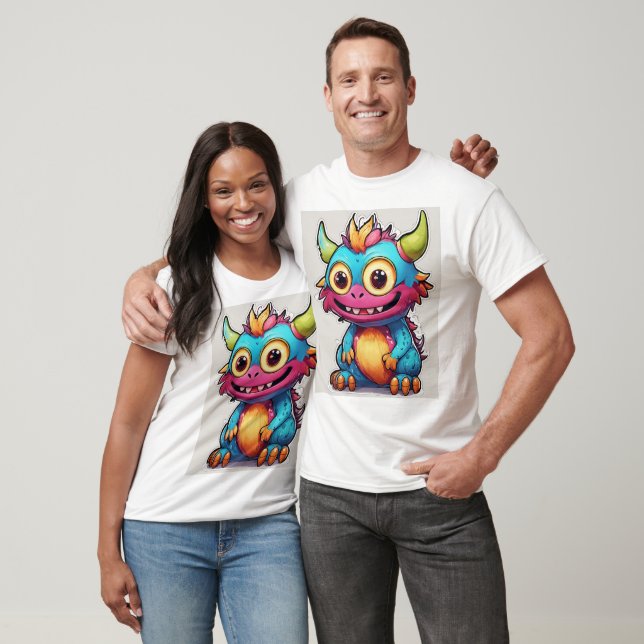 Fantastisk Dragon Prated Design T Shirt (Unisex)