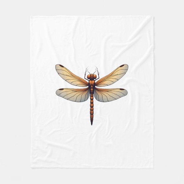 Fantastisk Dragonfly Costume for Boys and Girls Fleecefilt (Framsidan)