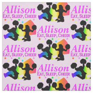 FANTASTISK EAT, SLEEP, CHEER PERSONLIG FABRIC TYG