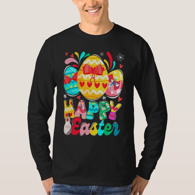 Fantastisk Egg Hunting Bunny Påsk Glad påsk Day T Shirt (Framsida)