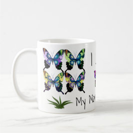 Fantastisk Elegant Butterflies with Typography Kaffemugg