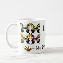 Fantastisk Elegant Butterflies with Typography Kaffemugg