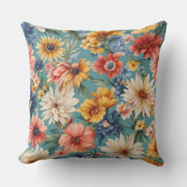 Fantastisk Elegant Gentle sommarblommor Kudde