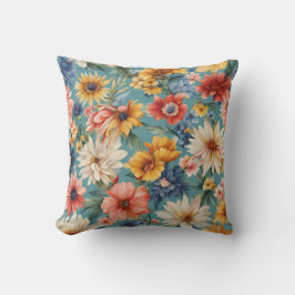 Fantastisk Elegant Gentle sommarblommor Kudde