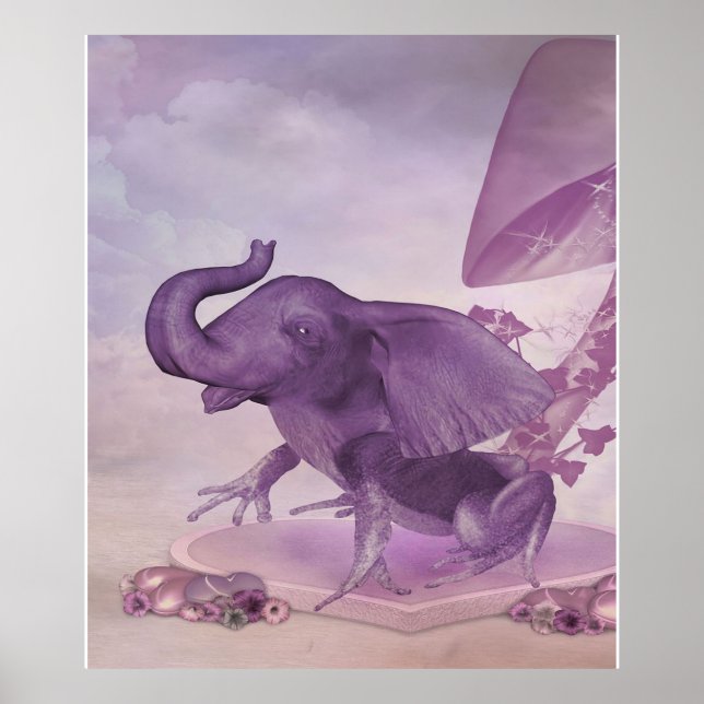 Fantastisk Elephant Frog | Fantastisk Hybrid Print Poster (Framsidan)